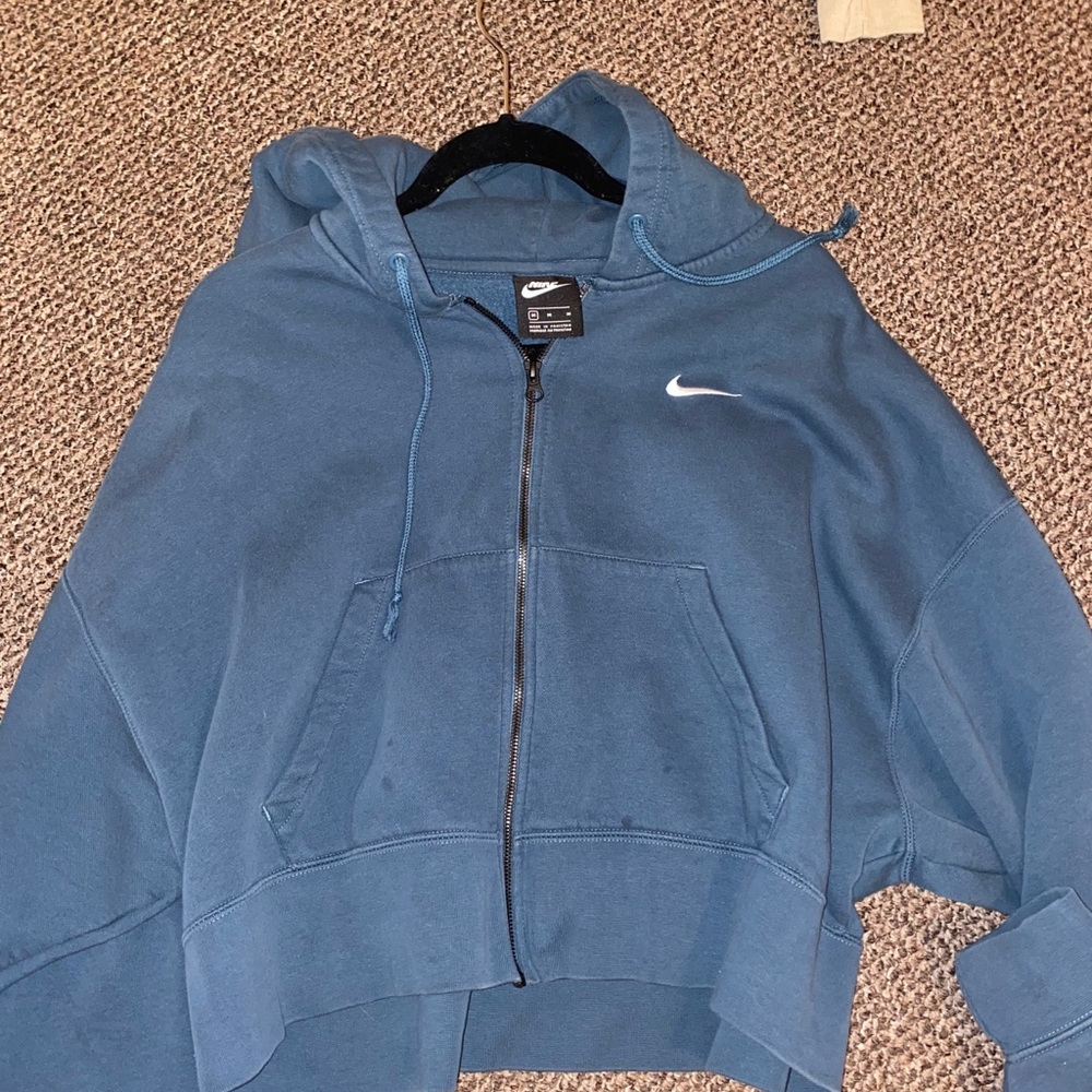 Blue Nike zip up hoodie!